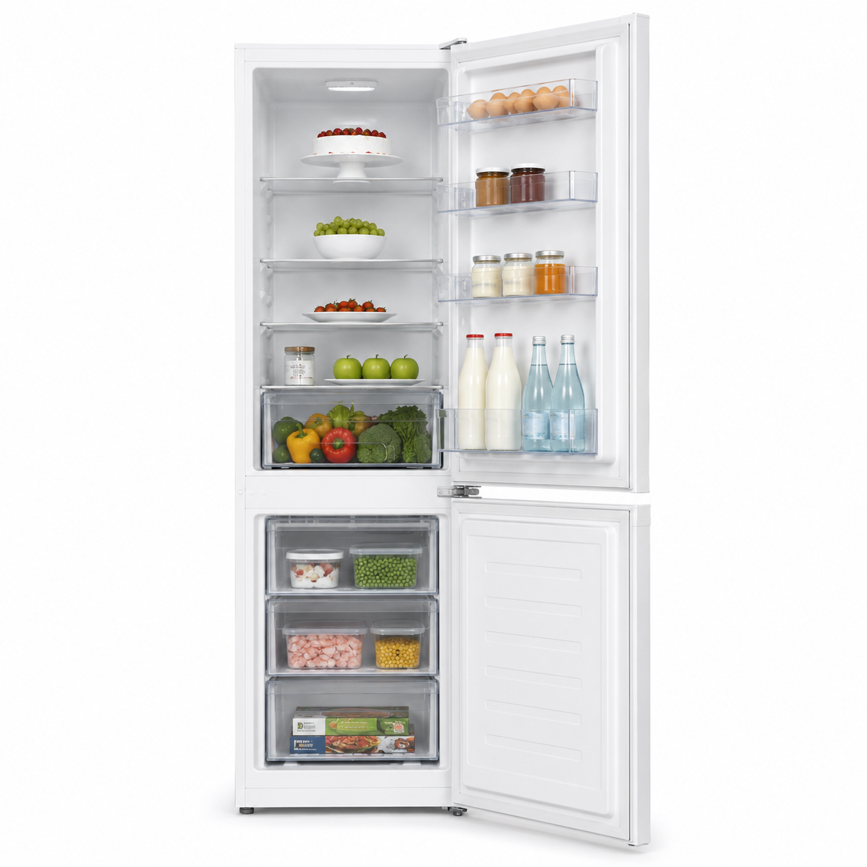 Candy CKBBF172KN Built-In Bottom Freezer Refrigerator 240L No Frost White