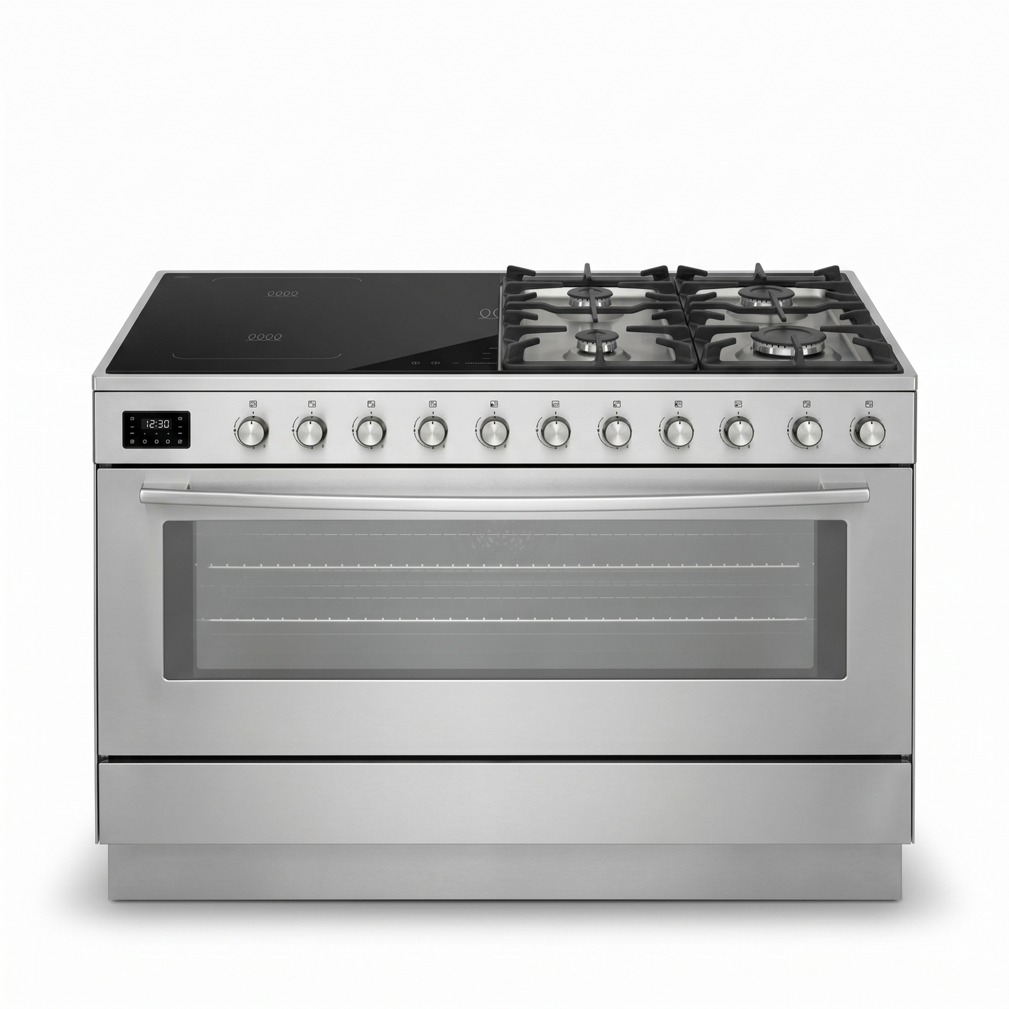 GRATUS 90x60 Full Gas Cooker FCR905KTSS1 | 5 Burner Gas Range with Turbo Fan, Rotisserie & Large Oven Capacity