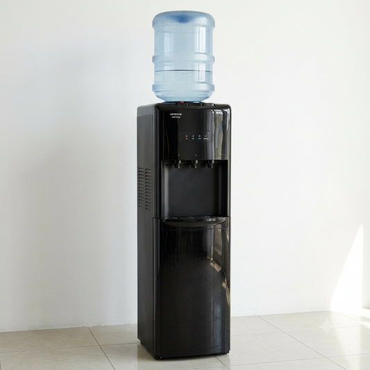 Hitachi HWD15000B Top Load Water Dispenser | Hot, Cold & Ambient Water | 15L Storage Cabinet