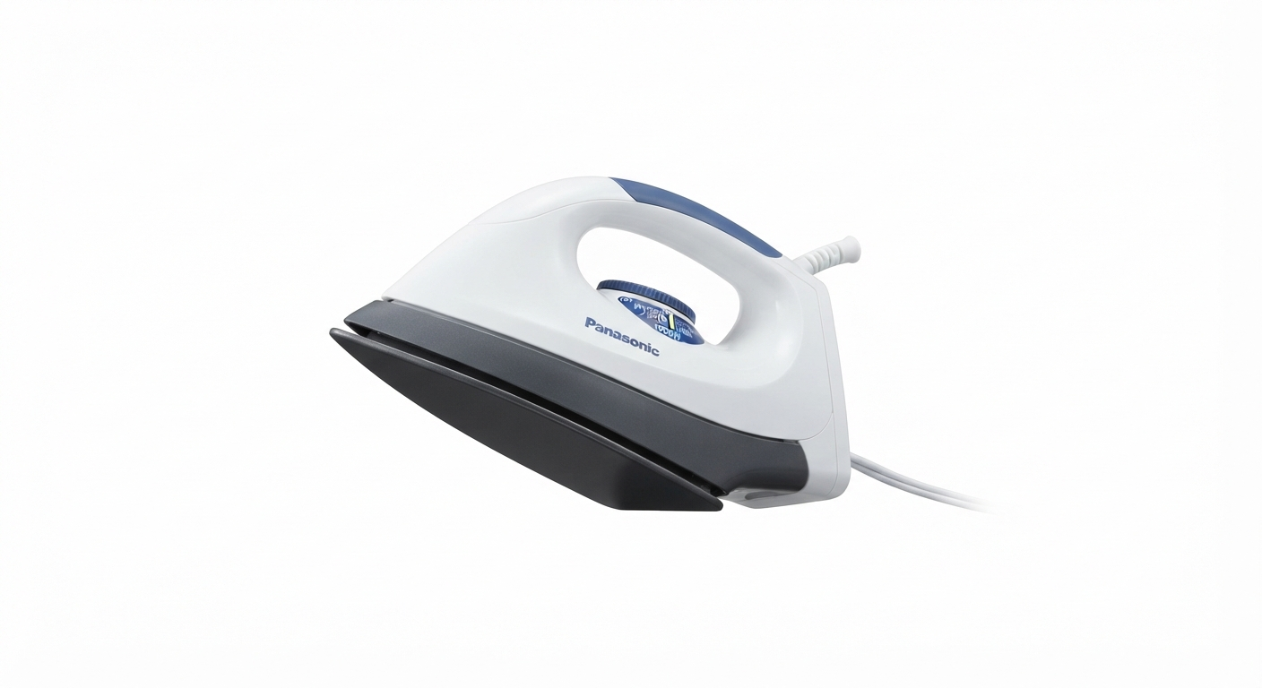 Panasonic 1000W Heavy Weight Dry Iron NI22AWT | Non-Stick Soleplate | Made in Malaysia | UAE