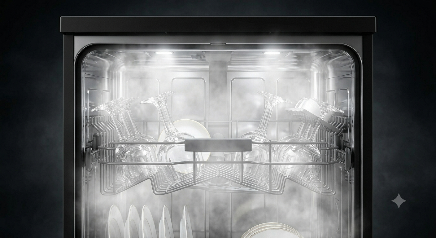 Hitachi Dishwasher 15 Place Settings 8 Programs HDF-F158CVGB | Freestanding Dishwasher with Inverter Motor & Steam Shine