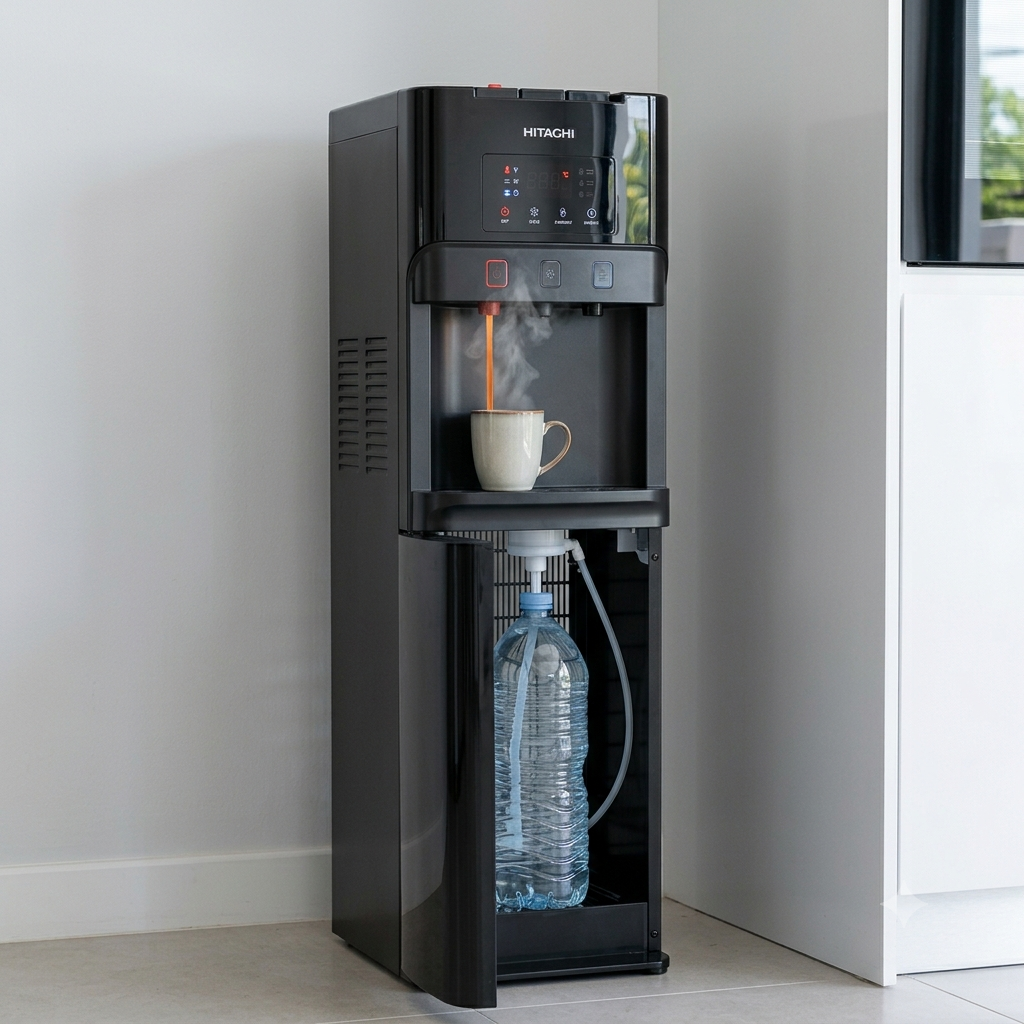 Hitachi Bottom Load Water Dispenser HWD-B30000 | Hot, Cold & Normal Water | Child Safety Lock