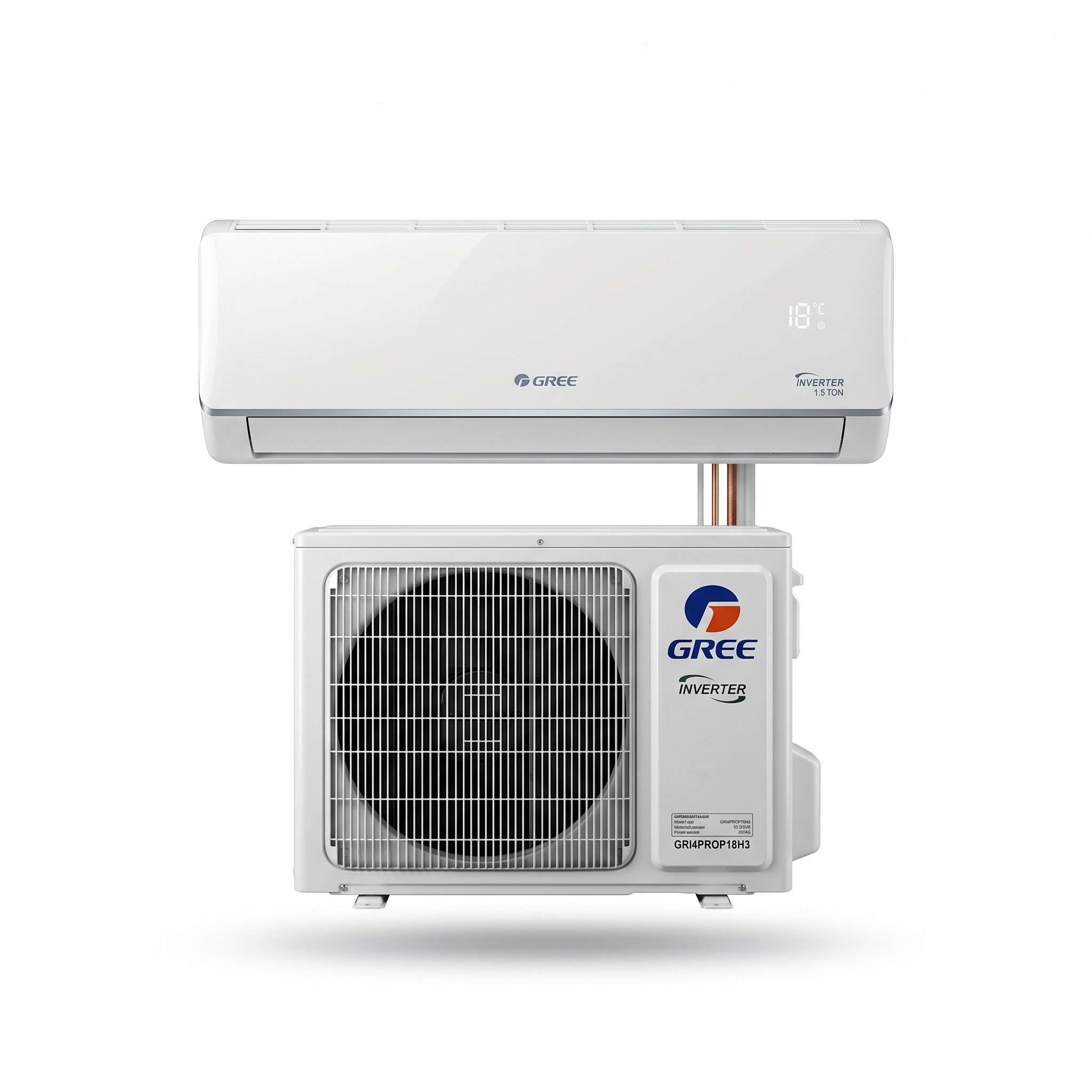 GREE Split AC 1.5 Ton Inverter GRI4PROP18H3 – Energy Efficient Cooling & Heating Air Conditioner