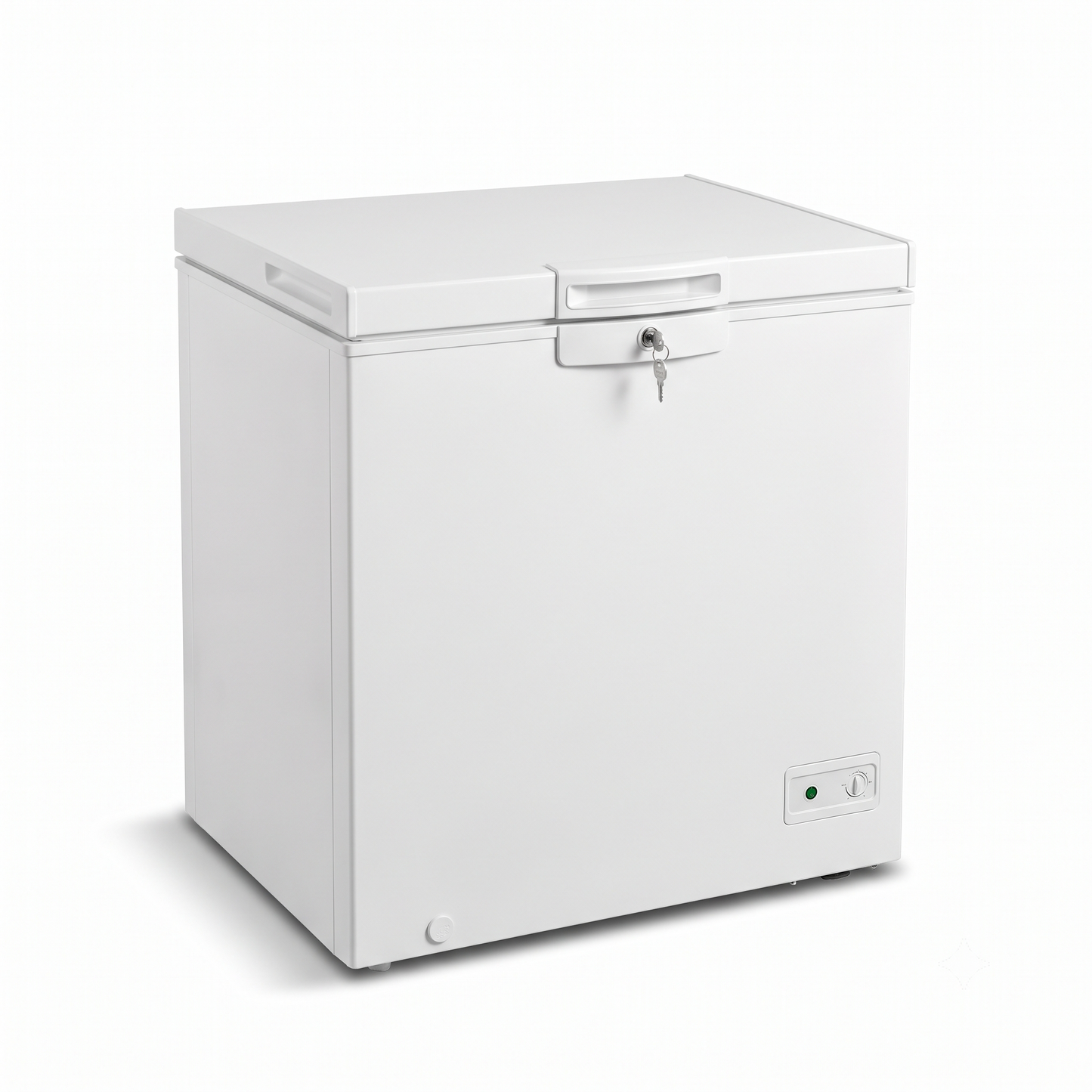 Nobel 150L Chest Freezer NF170NI | High-Efficiency Compressor | Lock & Key | White | UAE