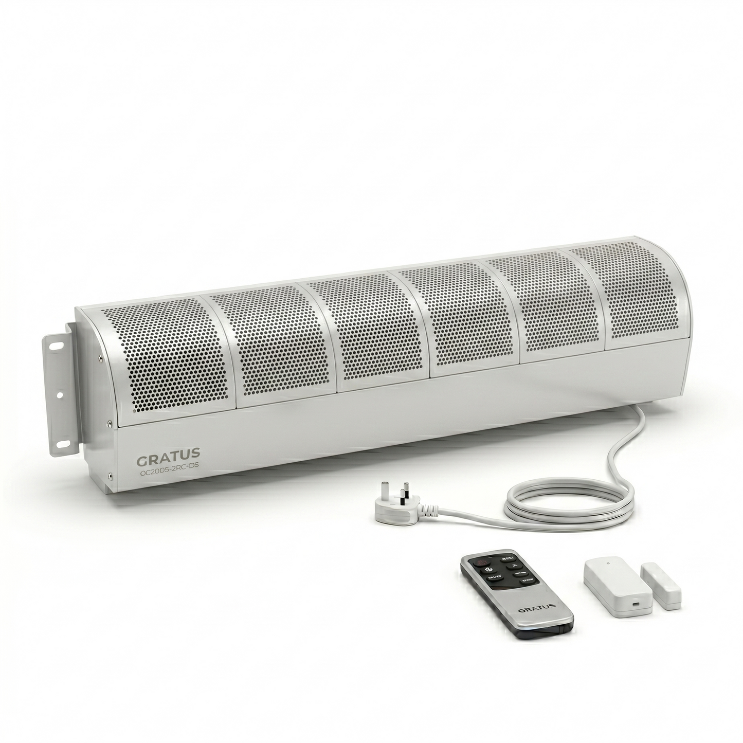 GRATUS Air Curtain 200CM GC20G5-2RC-DS | Commercial Remote Control Air Curtain with Door Sensor | 6.5FT Industrial Air Barrier