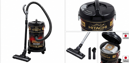 Hitachi CV9800MIJ24AERGB 2300W Drum Vacuum Cleaner | Made in Japan | 24L Powerful Suction Vacuum