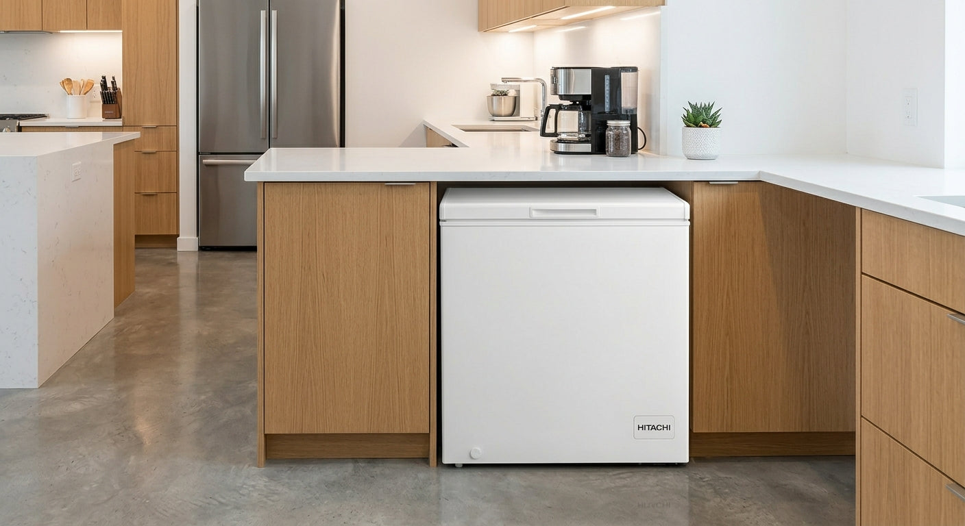 Hitachi Chest Freezer Single Door 200L HRCS9200MN1WAE | Energy-Efficient Deep Freezer for Home & Commercial Use