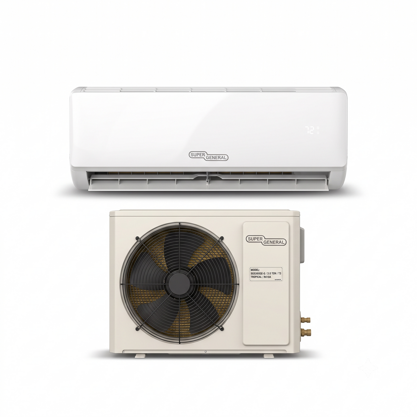 Super General SGS366GE 3.0 Ton Rotary Split Air Conditioner – Powerful T3 Cooling for Large Spaces