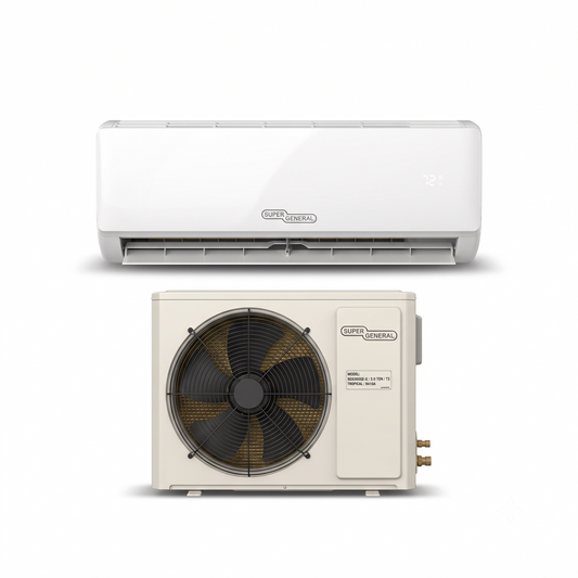 Super General SGS366GE 3.0 Ton Rotary Split Air Conditioner – Powerful T3 Cooling for Large Spaces