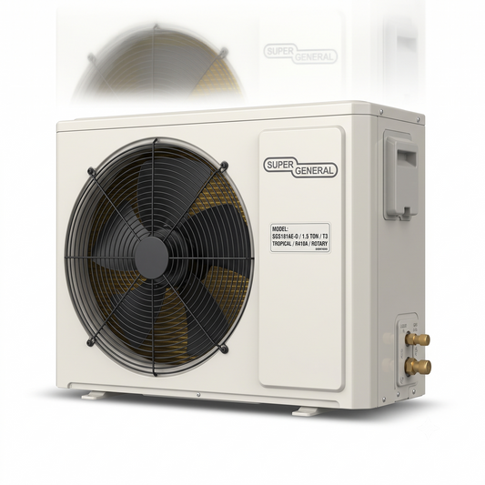 Super General SGS181AE 1.5 Ton Rotary Split Air Conditioner – Powerful T3 Cooling with Gold Fin Technology