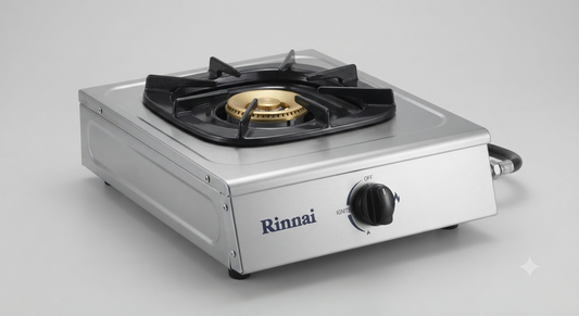 innai 1 Burner RTL35K | Brass Burner | Stainless Steel Top | Compact Tabletop Gas Stove | UAE