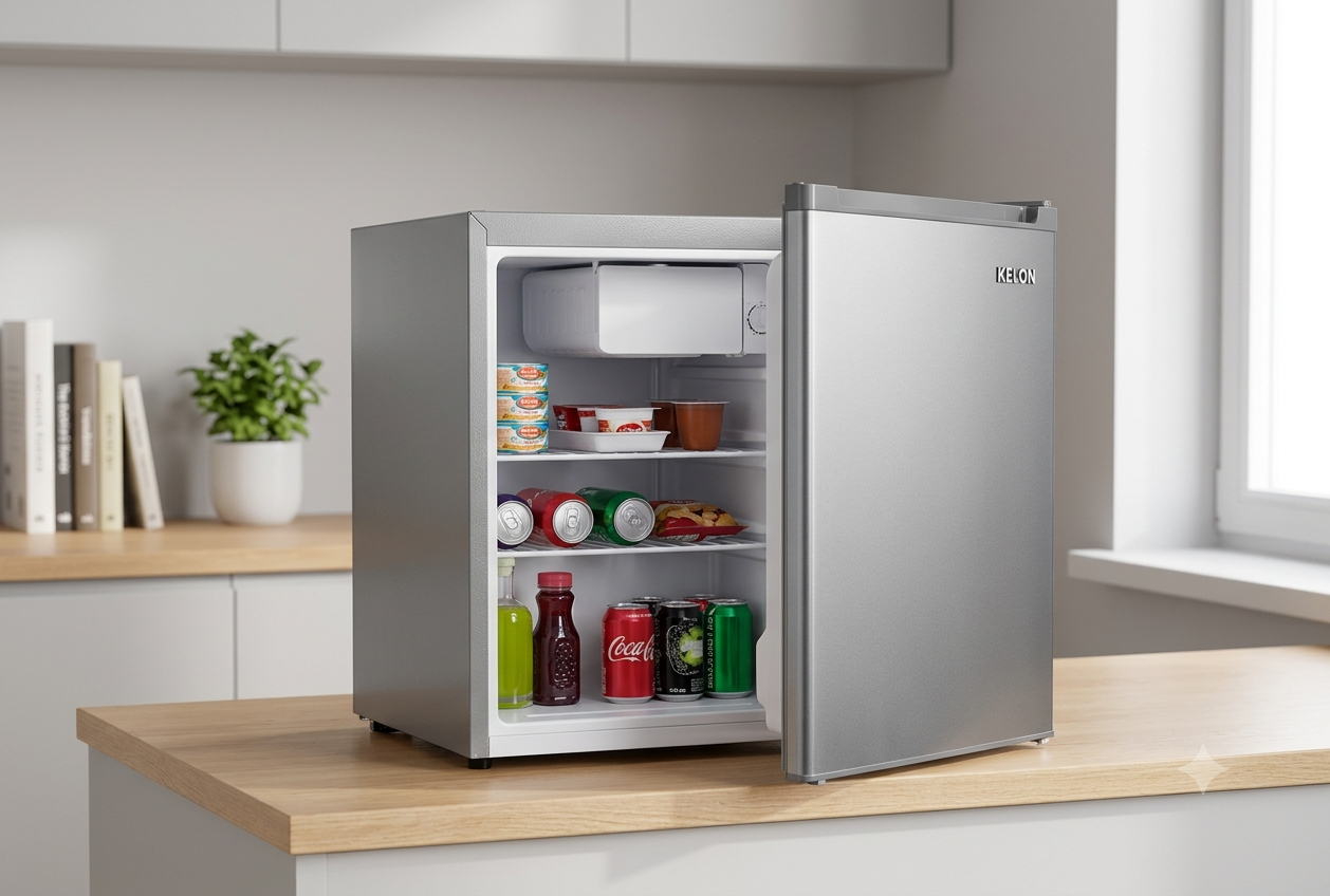 Kelon KRS-06DRS1 60L Mini Refrigerator | Single Door, Direct Cool, Compact Fridge