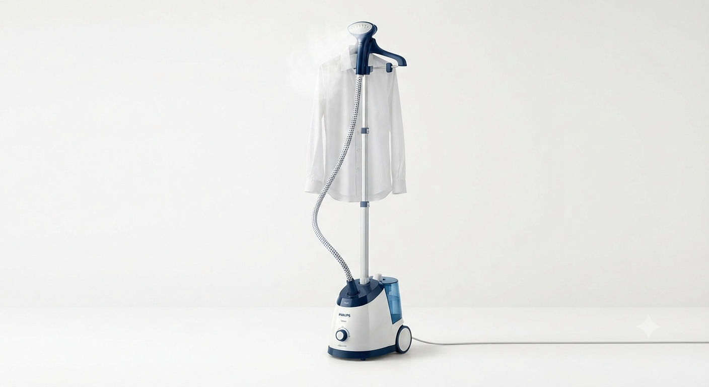 Philips EasyTouch Garment Steamer GC484/46 | 1800W | 35g/min Steam | 1.4L Water Tank | UAE
