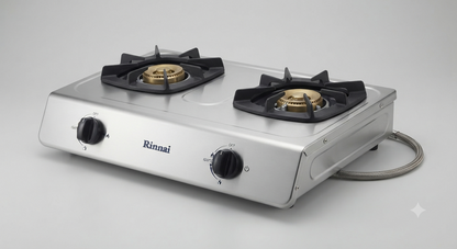 Rinnai RT702CC 2 Burner Gas Stove | Tabletop Cooker | Compact Design | UAE