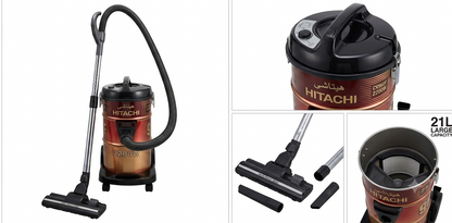 Hitachi CV960F 2200W Drum Vacuum Cleaner | Powerful Suction, 21L Capacity & Blower Function