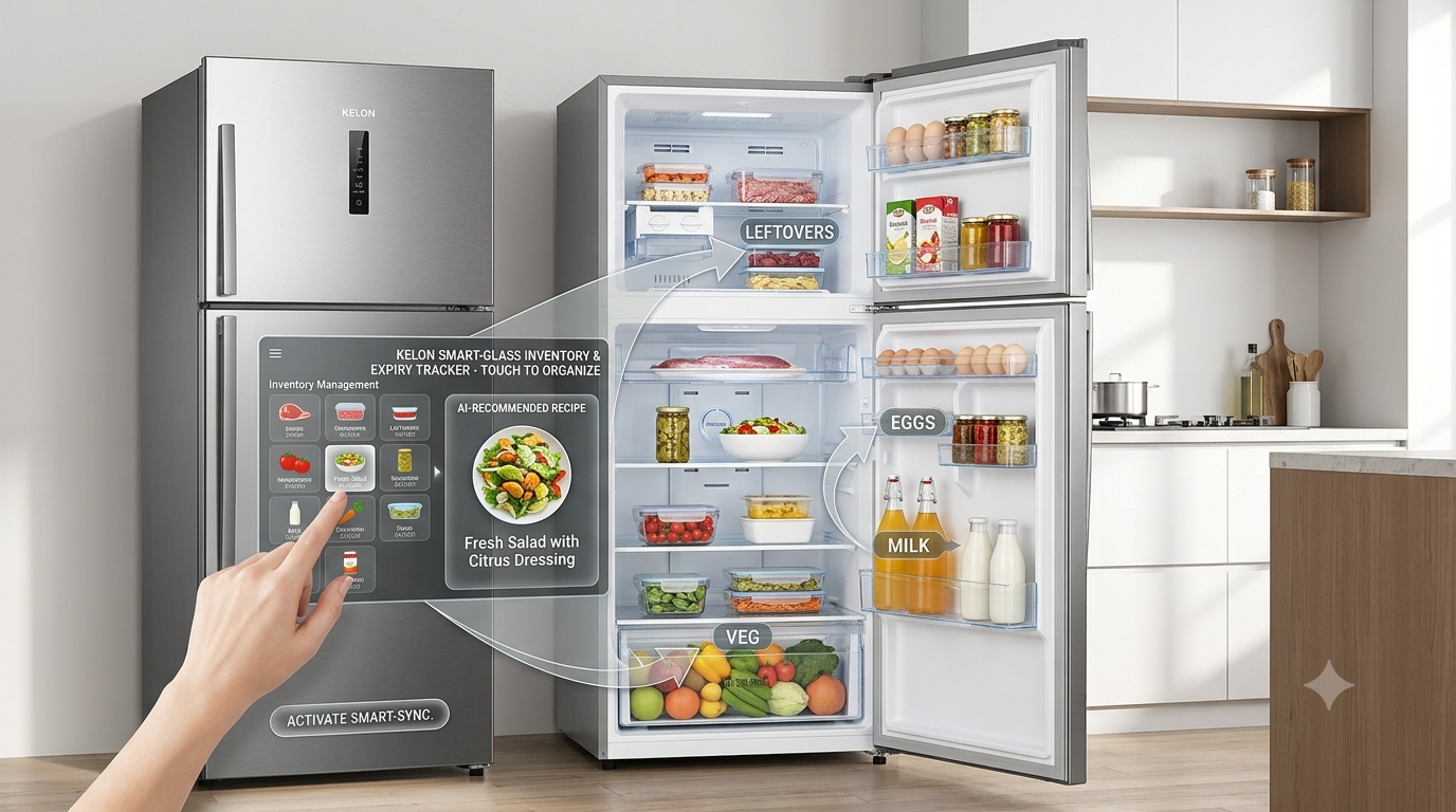 Kelon KRD77WRS 770L Top Mount Refrigerator | No Frost, Inverter Compressor & LED Touch Control
