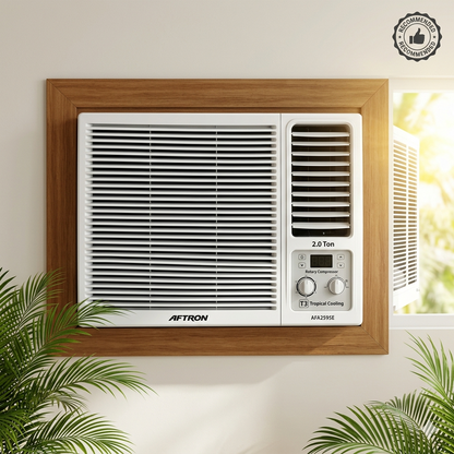 AFTRON AFA2595E Window Air Conditioner 2.0 Ton Rotary Compressor – T3 Tropical Cooling