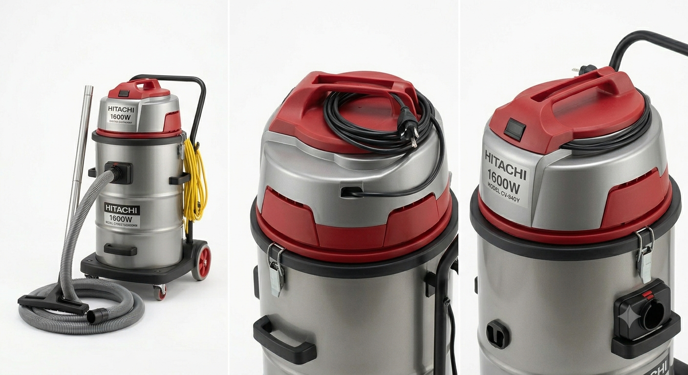 Hitachi CV940Y24CBSWR 1600W Drum Vacuum Cleaner | Powerful Dust Collection & Blower Function