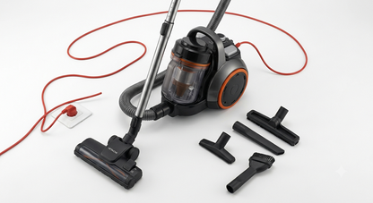 Hitachi CVW160024CBSWR 1600W Bagless Vacuum Cleaner | 5L Dust Capacity, Powerful Suction & Blower Function