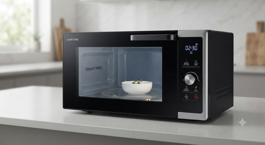 Samsung 32L Solo Microwave Oven MS32DG4504ATSG | 1000W | Ceramic Enamel | Power Defrost | UAE
