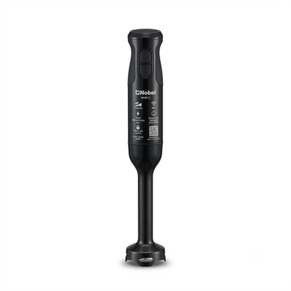 Nobel 400W Hand Blender NHB12 Black | 2-Speed | Stainless Steel Stick | Detachable Blending Rod | UAE