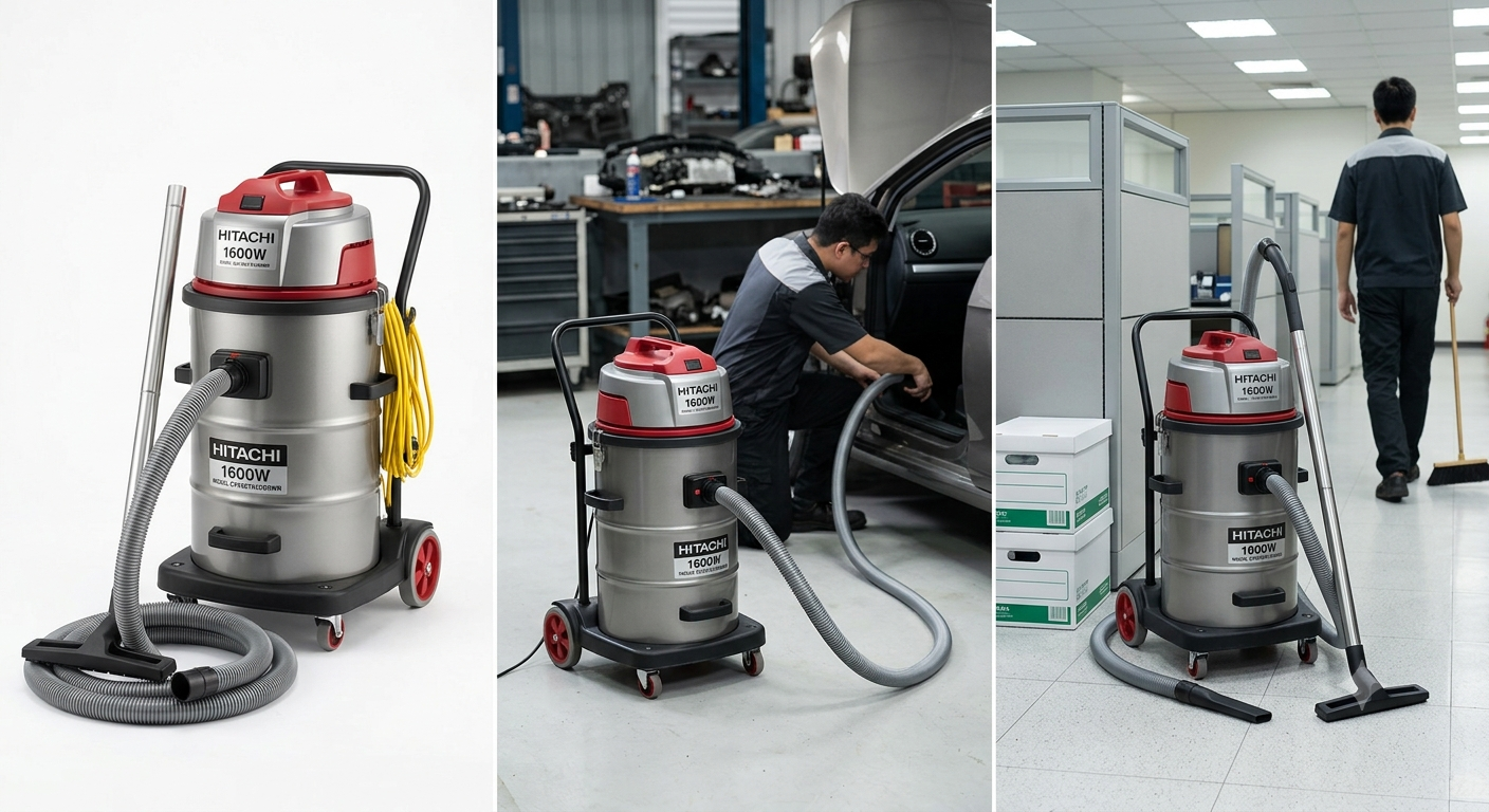 Hitachi CV940Y24CBSWR 1600W Drum Vacuum Cleaner | Powerful Dust Collection & Blower Function