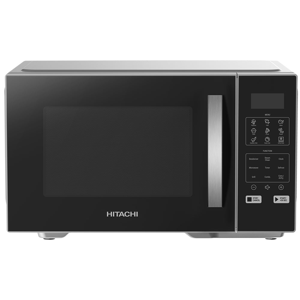 Hitachi HMR-DA2713 SLBK 27L Microwave Oven with Air Fryer | 5-in-1 Cooking, Grill & Bake