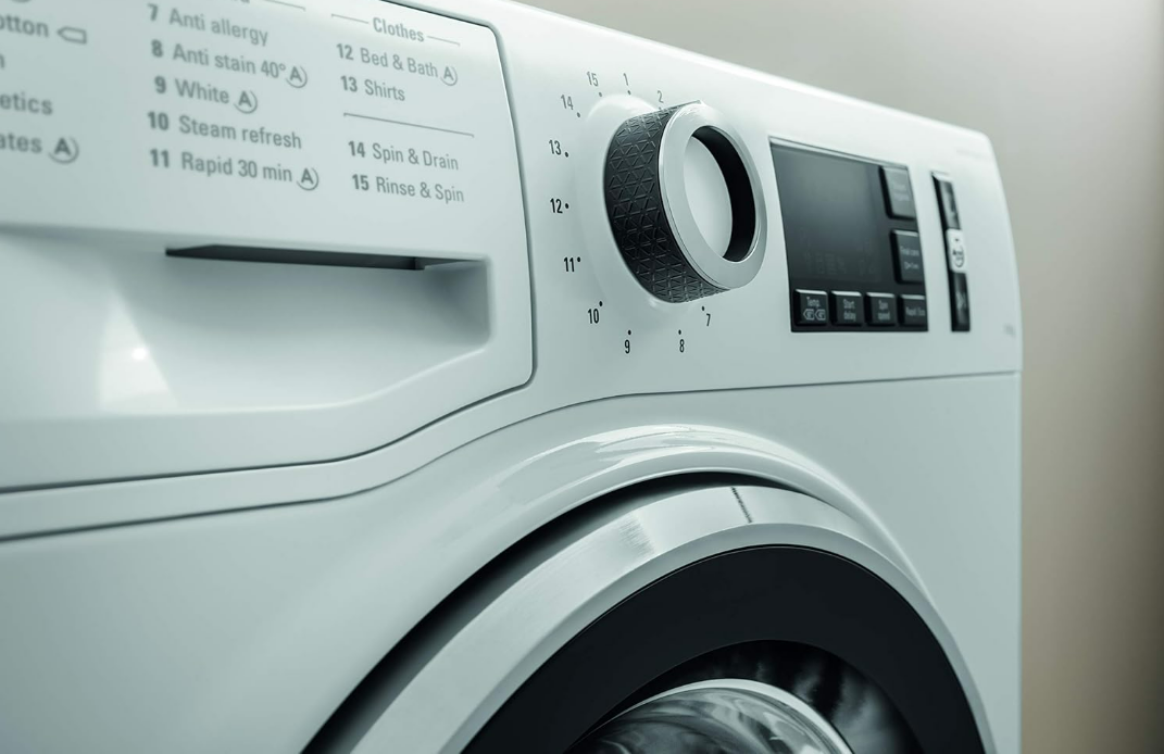 ARISTON NLM11946WCAGCC 9KG Front Load Washing Machine – 1400 RPM, Inverter Motor, Active Care Technology, White