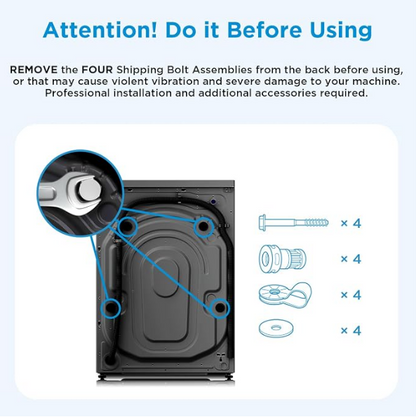 Midea 10kg Front Load Washing Machine MF200W100WBT-GCC | 1400 RPM | BLDC Inverter | WiFi | Steam Care | UAE