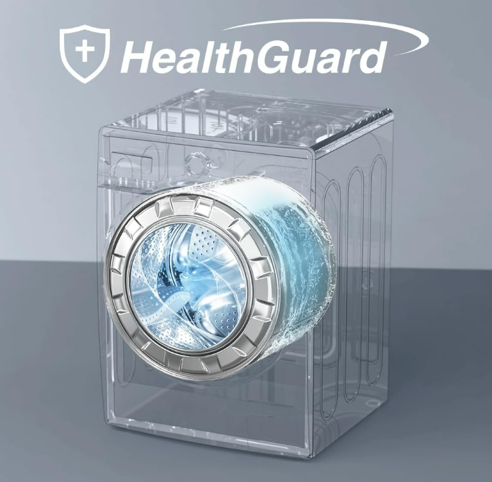 Midea 10kg Front Load Washing Machine MF200W100WBT-GCC | 1400 RPM | BLDC Inverter | WiFi | Steam Care | UAE