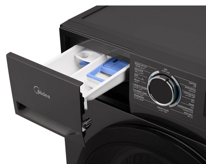 Midea 8kg Front Load Washing Machine MF110W80B/T-GCC | 1400 RPM | BLDC Inverter | Steam Sanitization | UAE
