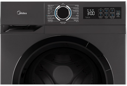 Midea 8kg Front Load Washing Machine MF110W80B/T-GCC | 1400 RPM | BLDC Inverter | Steam Sanitization | UAE