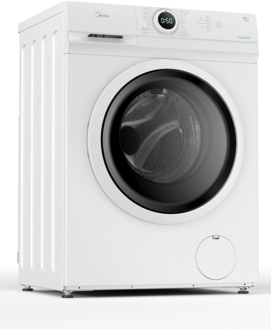 Midea 6kg Front Load Washing Machine MF100W60W-GCC | 1000 RPM | Hygiene 90°C | Quick Wash | White | UAE
