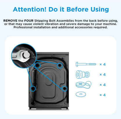 Midea 12kg Front Load Washing Machine MF200W120WBT-GCC | 1400 RPM | BLDC Inverter | WiFi | Steam Care | UAE