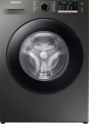 Samsung Front Load Washing Machine 8KG WW80TA046AX | Silver | EcoBubble™ | Hygiene Steam | 1400 RPM | Digital Inverter