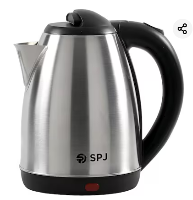 SPJ Electric Kettle EKX-SS18L05 | 2L | 1500W | 304 Stainless Steel | Auto Shut-Off