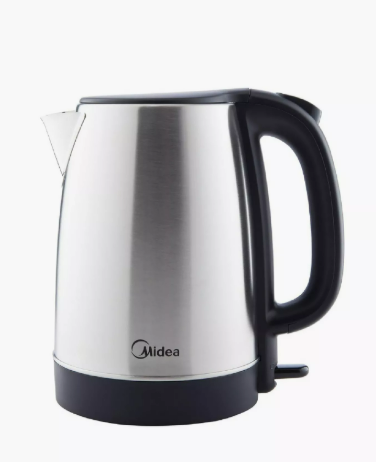 Midea 1.7L Stainless Steel Electric Kettle 2200W MK17S32A2 | Fast Boil | Cordless | UAE