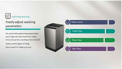 Hisense WTJA802T 8KG Fully Automatic Top Load Washing Machine – Smart & Efficient Laundry Solution