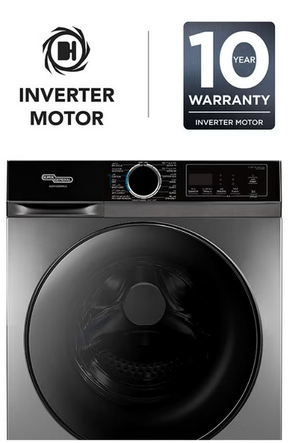Super General SGW10450HDS Front Load Washing Machine 10KG – Fully Automatic Inverter Washer