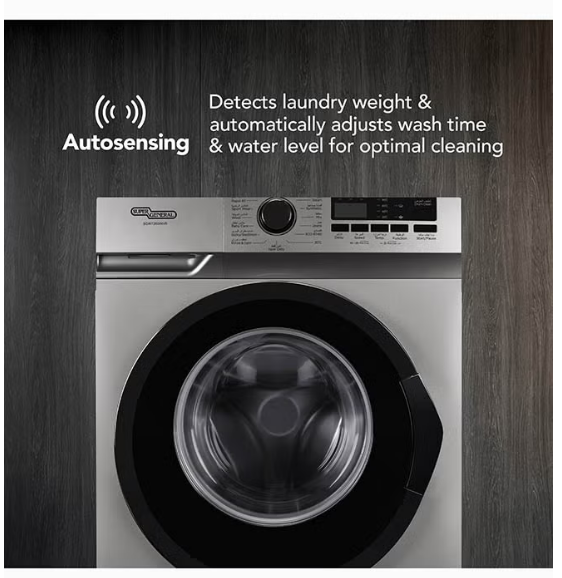 Super General SGW10450HDS Front Load Washing Machine 10KG – Fully Automatic Inverter Washer