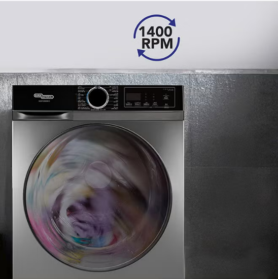 Super General SGW10450HDS Front Load Washing Machine 10KG – Fully Automatic Inverter Washer