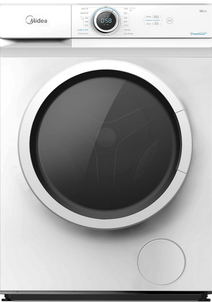 Midea 7kg Front Load Washing Machine MF100W70W-GCC | 1400 RPM | BLDC Inverter | Hygiene 90°C | White | UAE