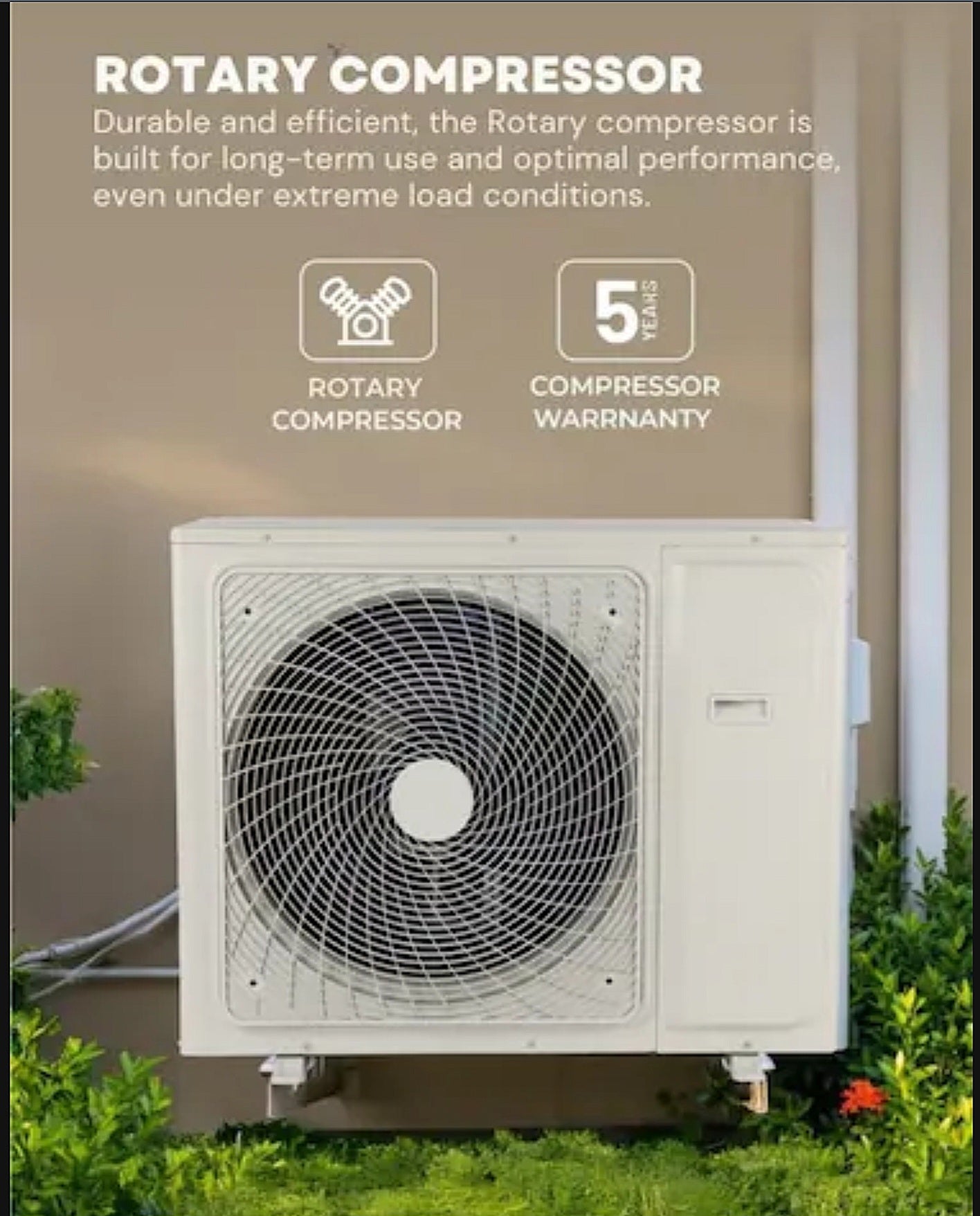 Kelon KAS24CF1 2 Ton Split Air Conditioner | 22,000 BTU Rotary Compressor & Turbo Cooling