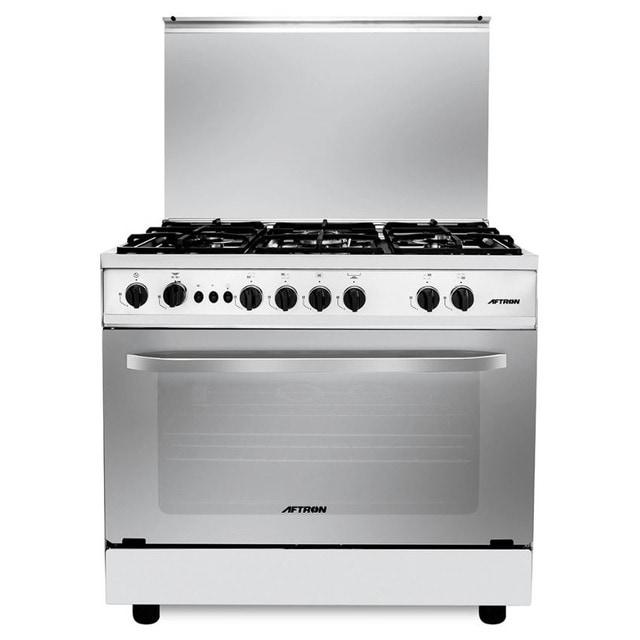 AFTRON 90x60cm Gas Cooker Egypt – AFGR9060FESD | 5 Burner Gas Range with Oven & Auto Ignition