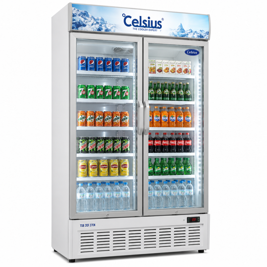 Celsius TSB 2CF 27EN Glass Door Chiller Commercial Display Refrigerator