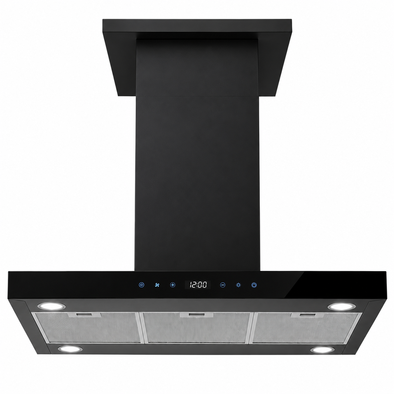 Baumatic Island Cooker Hood 90cm BMECH9WTBL – Premium Ceiling Mounted Kitchen Chimney Hood