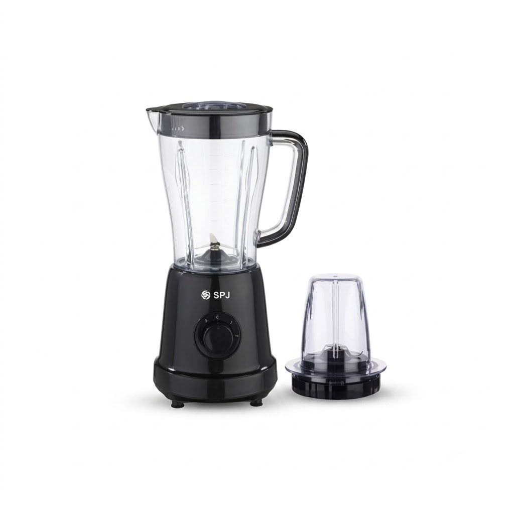 SPJ Blender BDINU-15L06 | 1.5L Glass Jar | 500W | 2-Speed with Pulse | Stainless Steel Blades