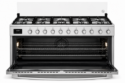 GRATUS 90x60 Full Gas Cooker FCR905KTSS1 | 5 Burner Gas Range with Turbo Fan, Rotisserie & Large Oven Capacity