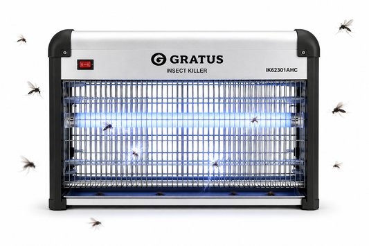 GRATUS Insect Killer IK62301AHC | Single UV Tube Electric Fly & Mosquito Killer | Chemical-Free Pest Control