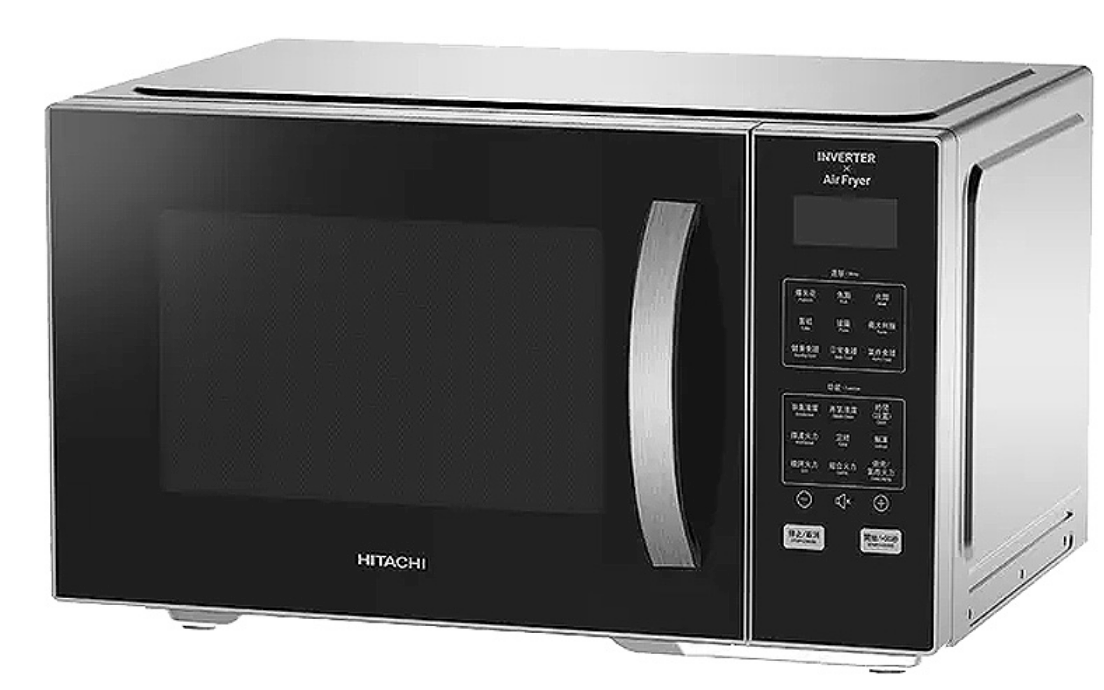 Hitachi HMR-DA2713 SLBK 27L Microwave Oven with Air Fryer | 5-in-1 Cooking, Grill & Bake